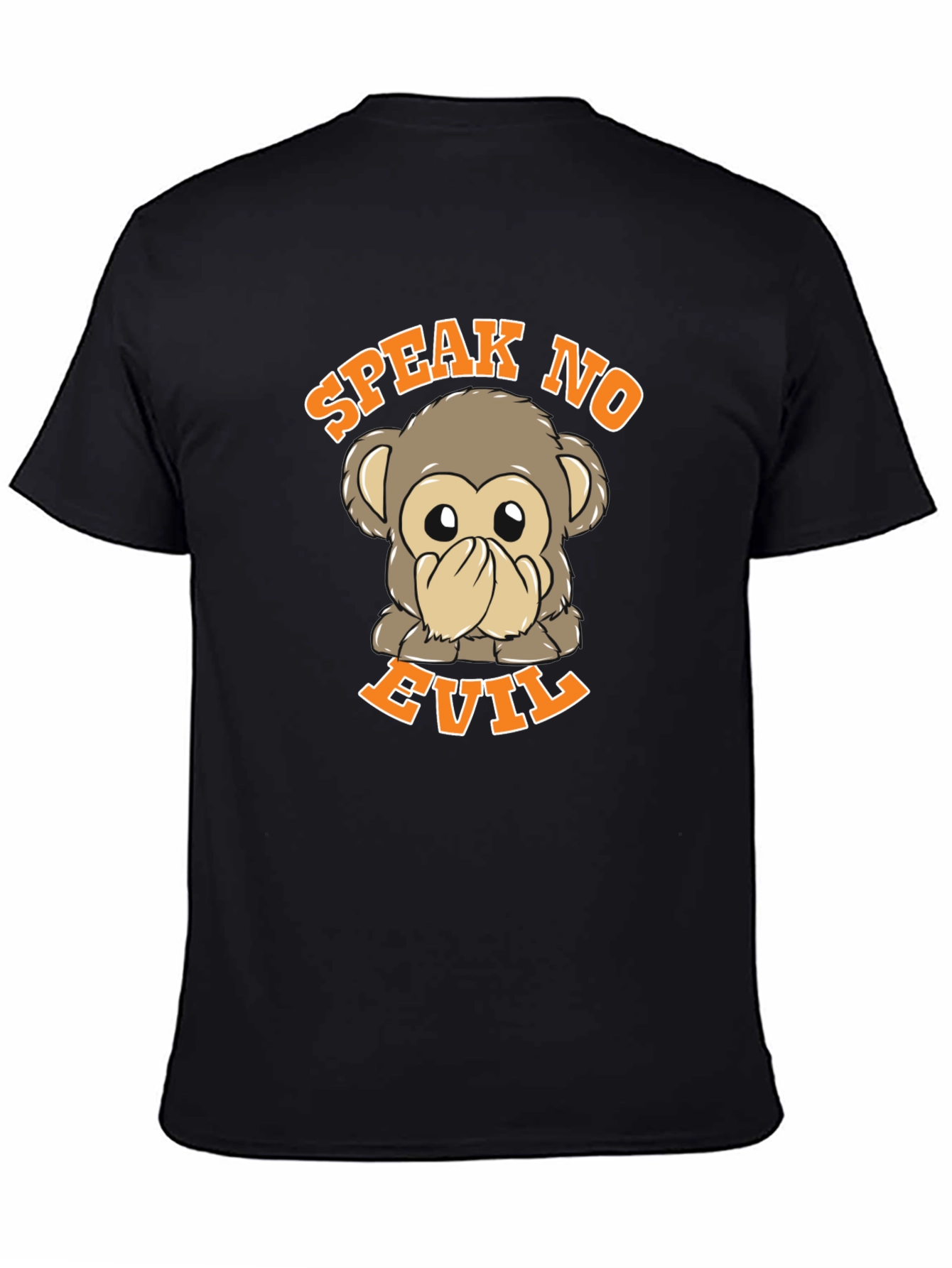 Speak No Evil Monkey Graphic T-Shirt