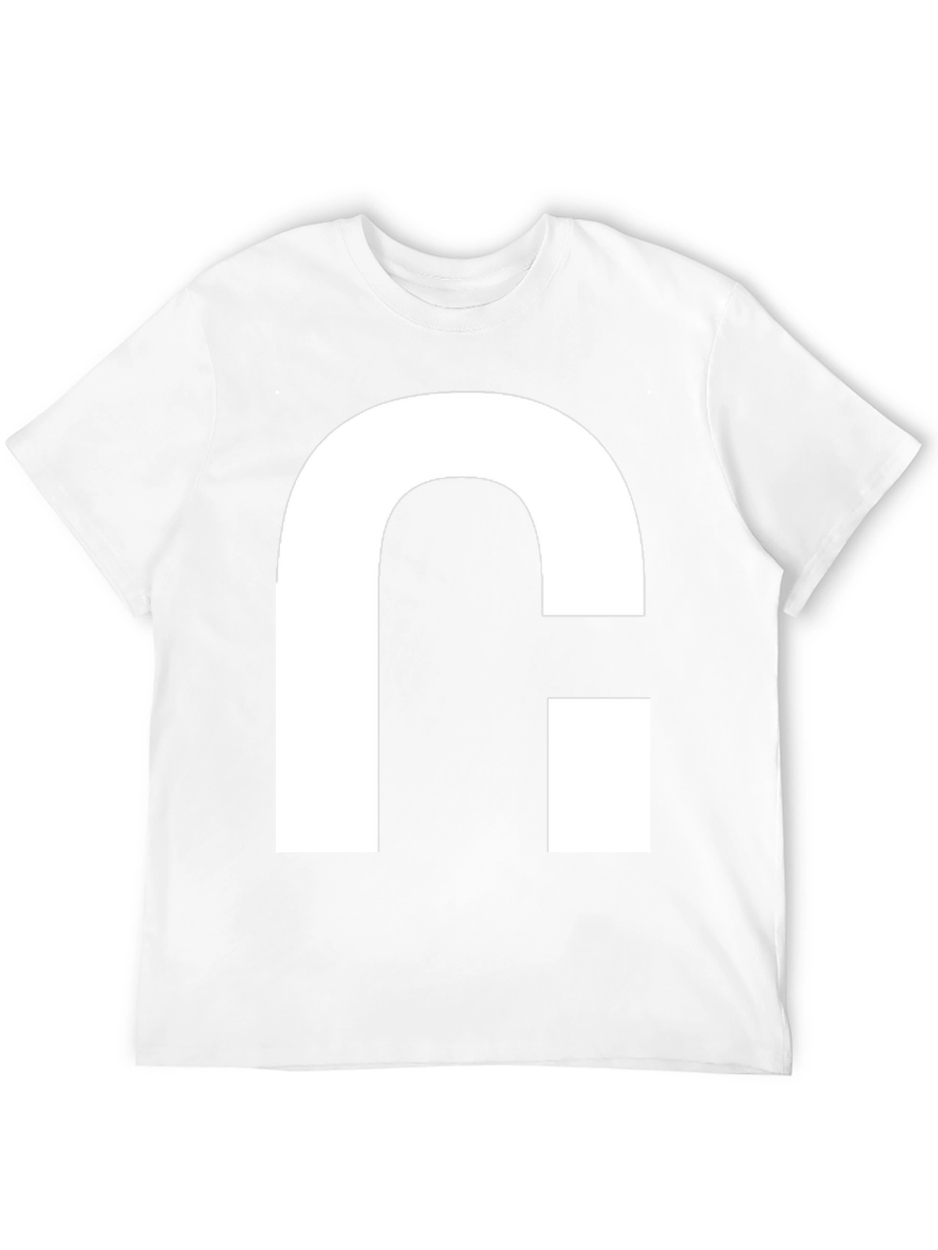 Modern Graphic Tee - Bold White Logo on Black