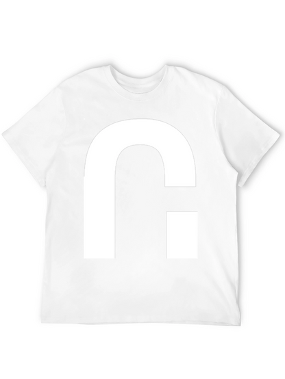 Modern Graphic Tee - Bold White Logo on Black