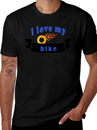 I Love My Bike T-Shirt - Wheelie Time