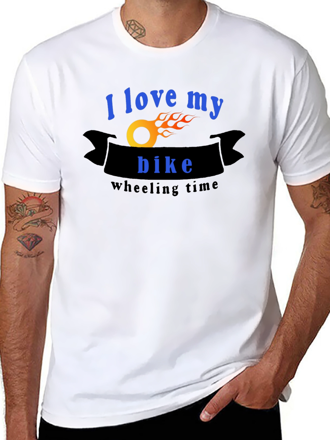 I Love My Bike T-Shirt - Wheelie Time