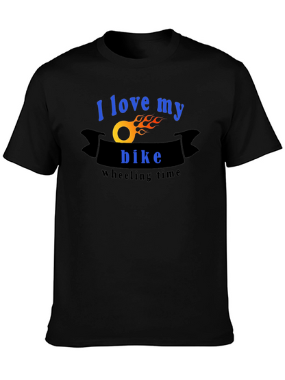 I Love My Bike T-Shirt - Wheelie Time