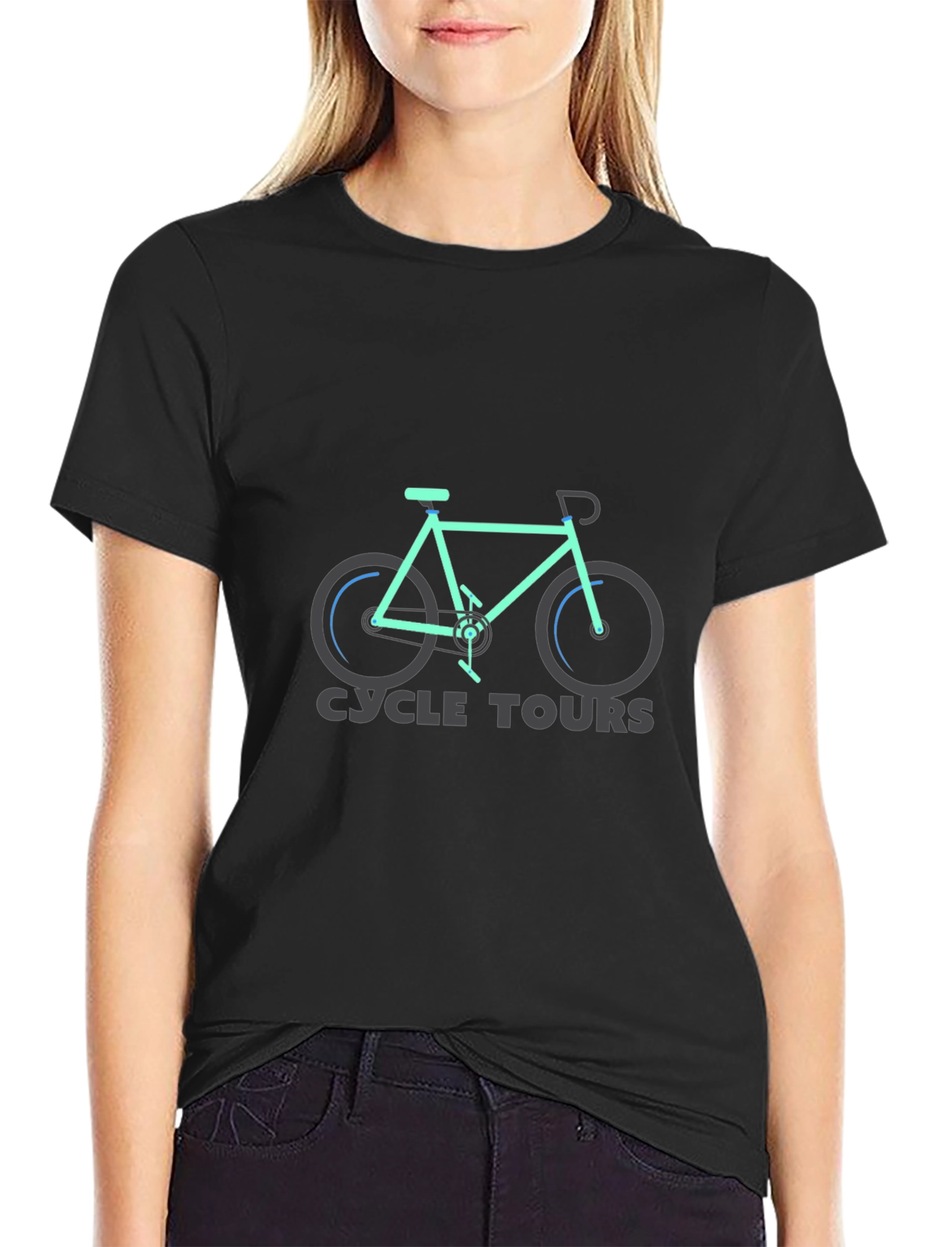 Cycle Tours Graphic Tee - Black