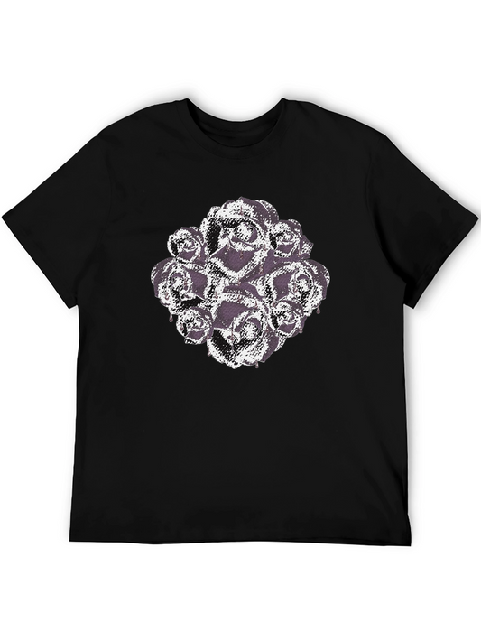 Roses Graphic Tee - Unique Floral Design
