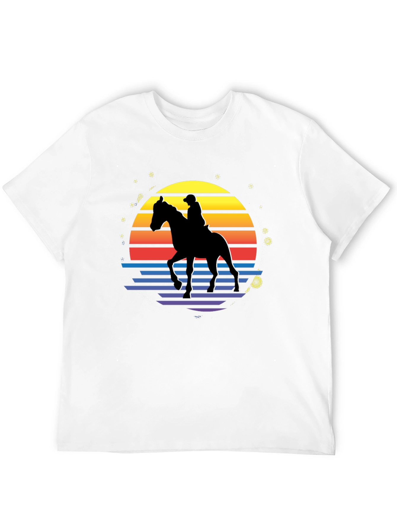Retro Horse Rider Graphic T-Shirt