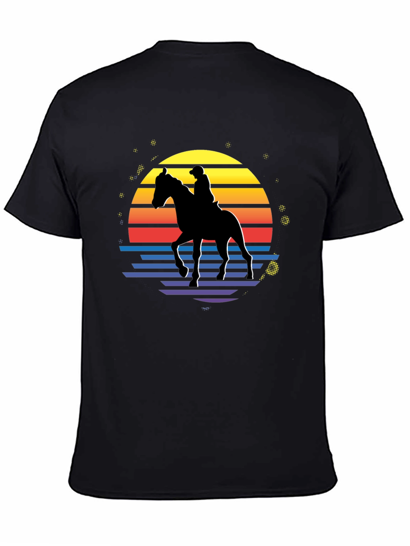 Retro Horse Rider Graphic T-Shirt