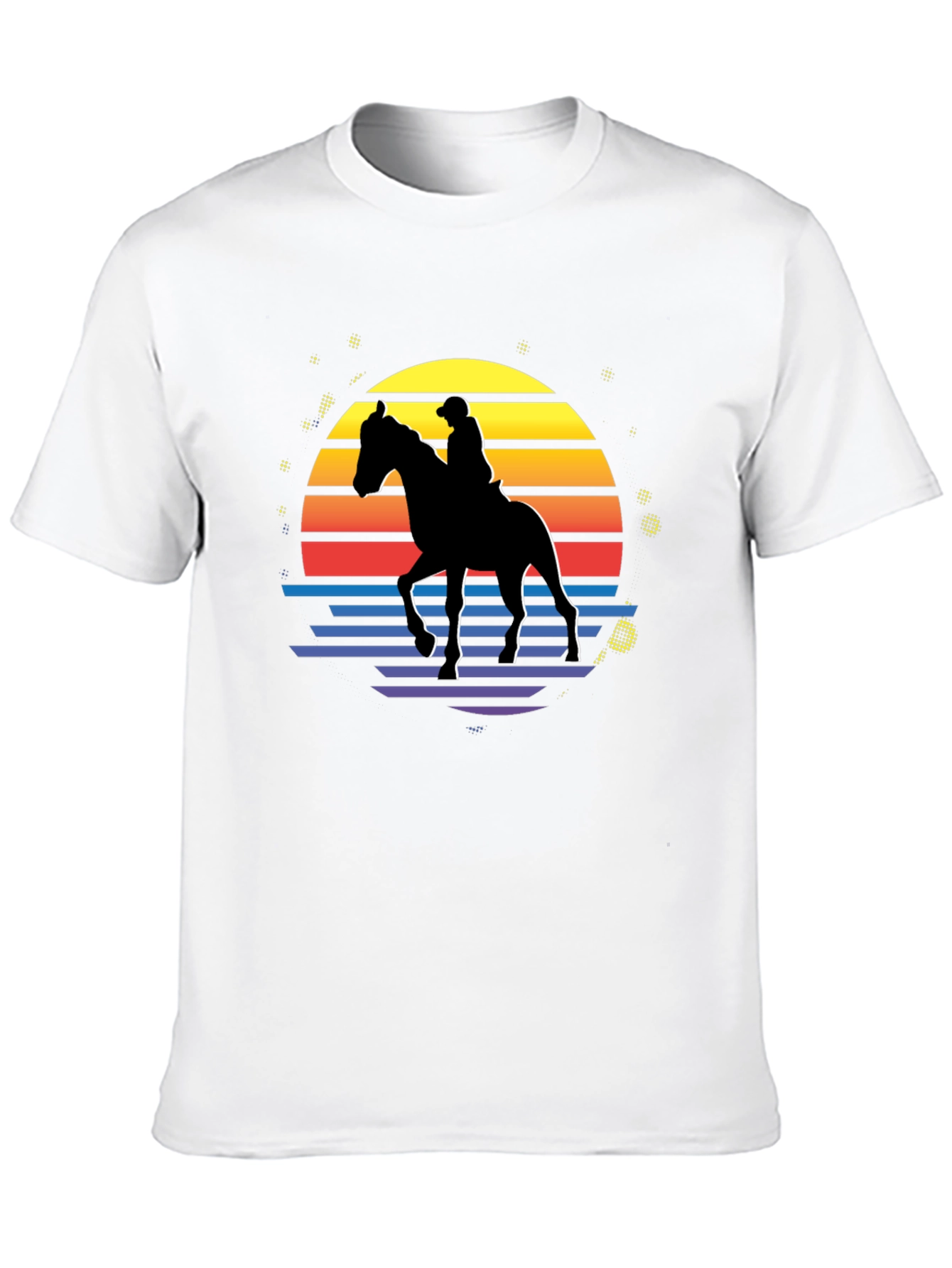 Retro Horse Rider Graphic T-Shirt