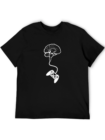 Gamer Brain T-Shirt - Funny Gaming Tee