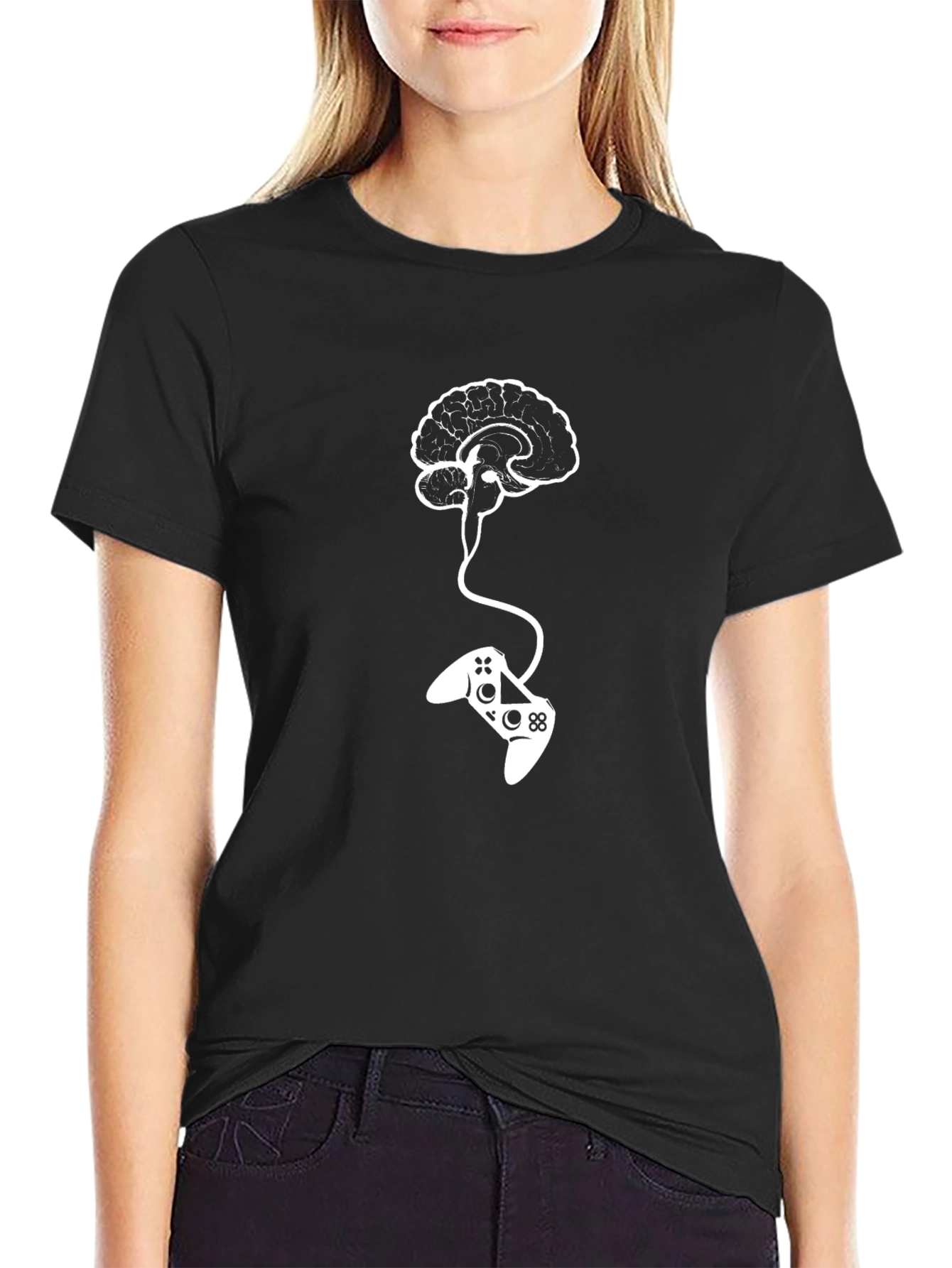 Gamer Brain T-Shirt - Funny Gaming Tee