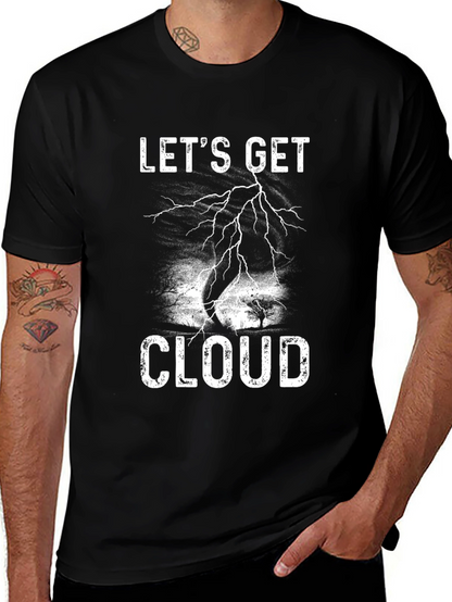 Lets Get Cloud T-Shirt Tornado Weather Graphic Tee