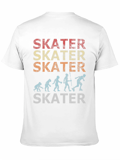 Skater Evolution Graphic T-Shirt - Retro Style Skateboarding Tee