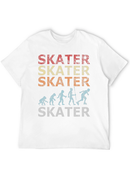 Skater Evolution Graphic T-Shirt - Retro Style Skateboarding Tee