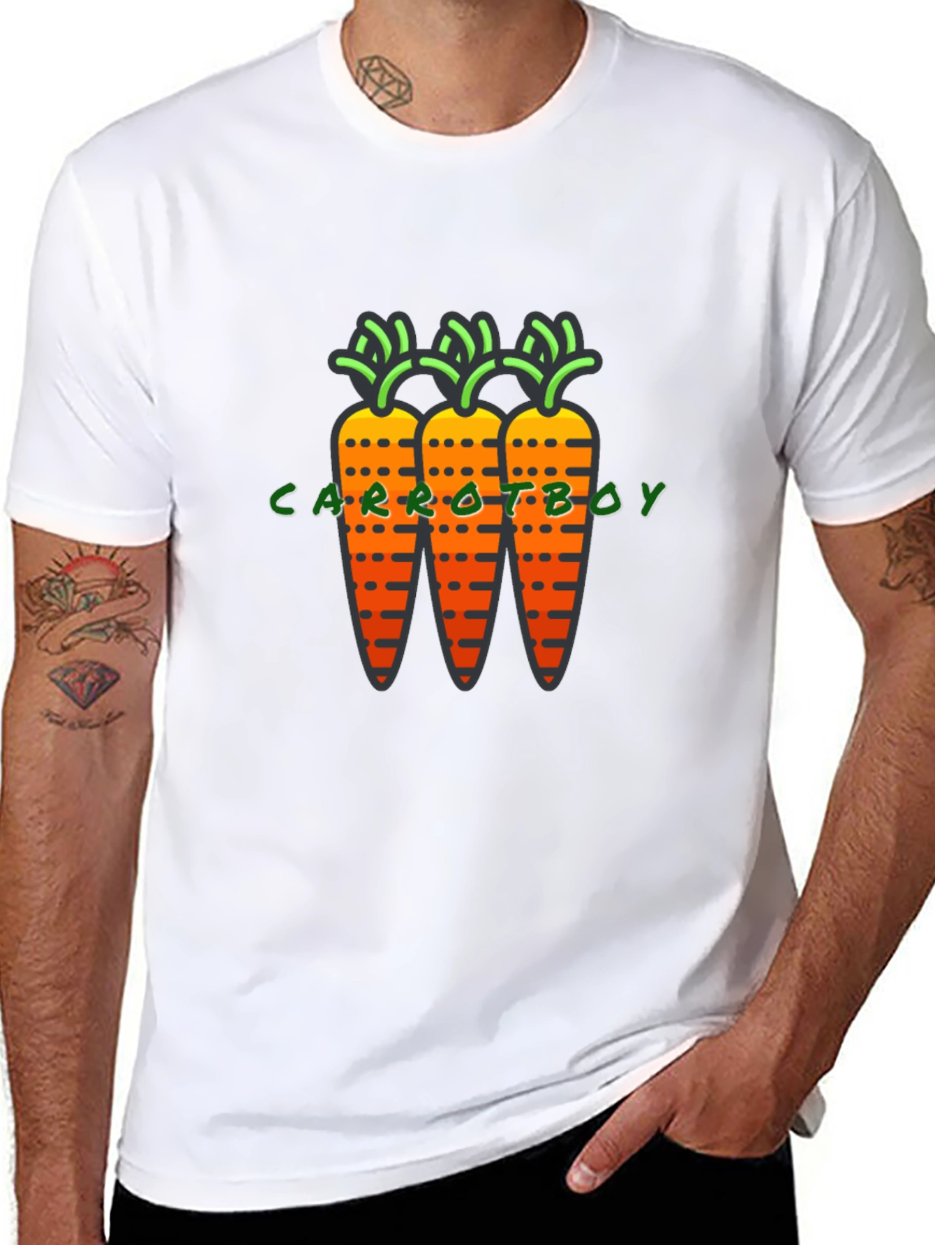 Carrot Boy Graphic T-Shirt - Quirky & Fun