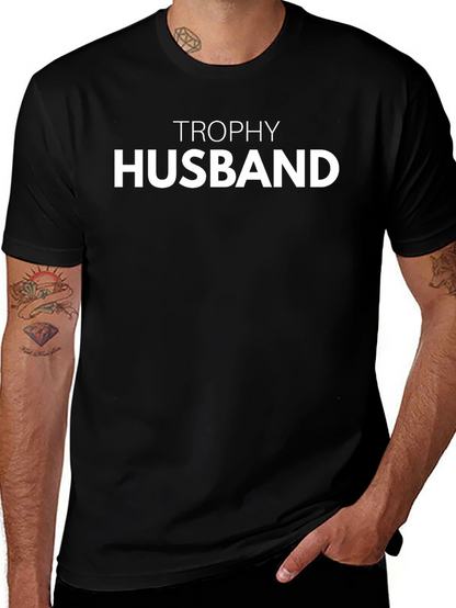 Trophy Husband Graphic Tee - Black