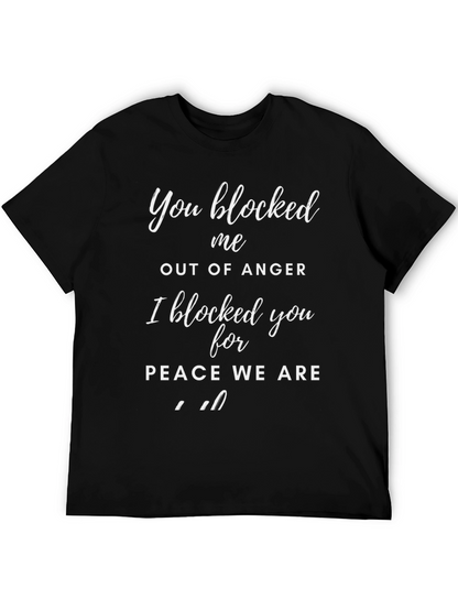 Funny Blocked for Peace T-Shirt