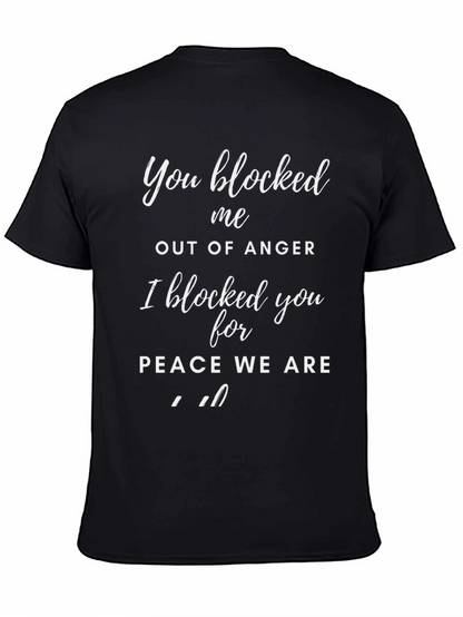 Funny Blocked for Peace T-Shirt