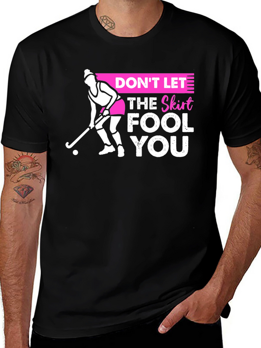 Field Hockey Skirt Warning Graphic T-Shirt