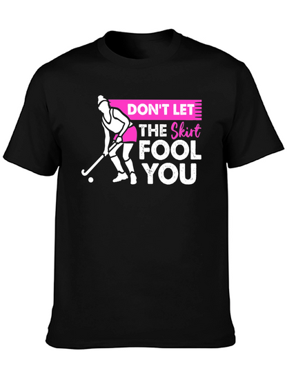 Field Hockey Skirt Warning Graphic T-Shirt