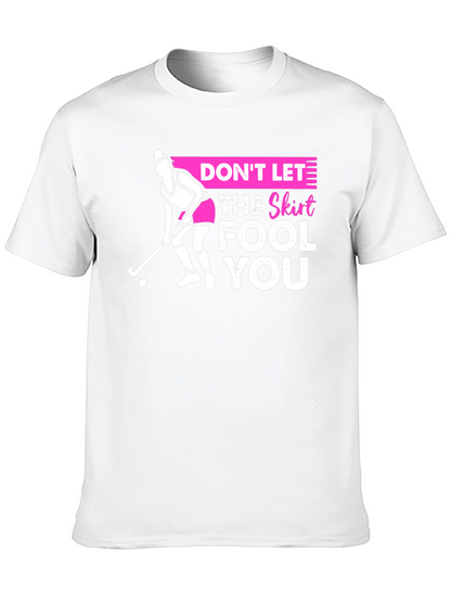 Field Hockey Skirt Warning Graphic T-Shirt