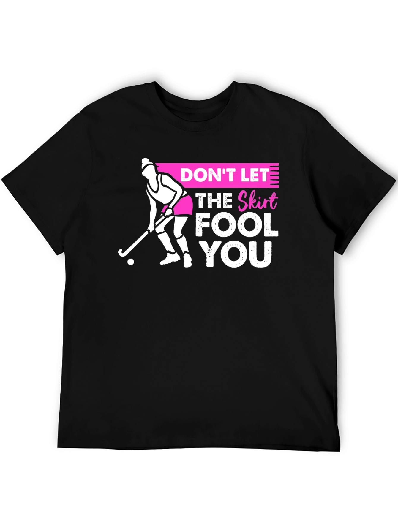 Field Hockey Skirt Warning Graphic T-Shirt