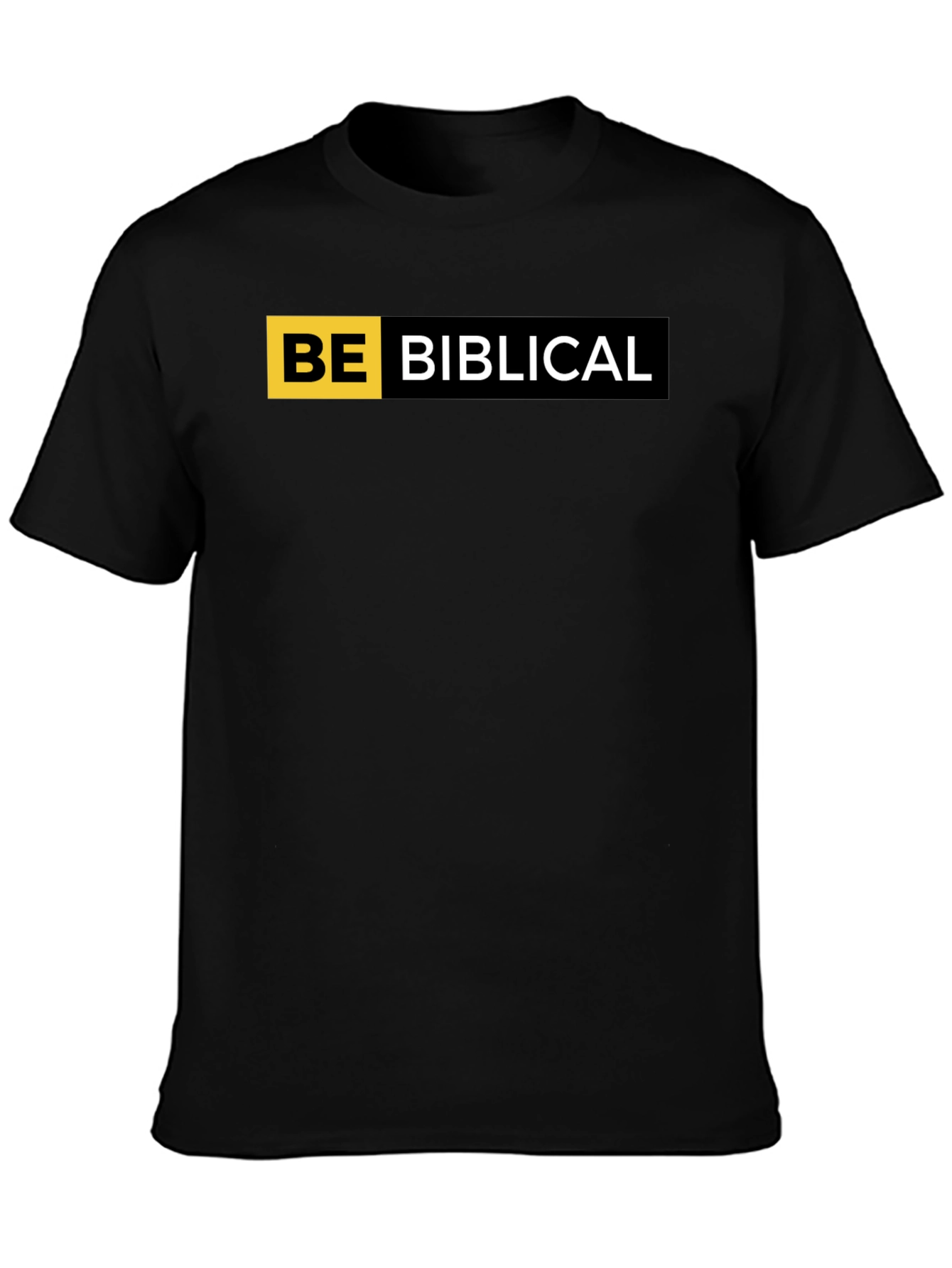 Be Biblical Black T-Shirt - Religious Graphic Tee