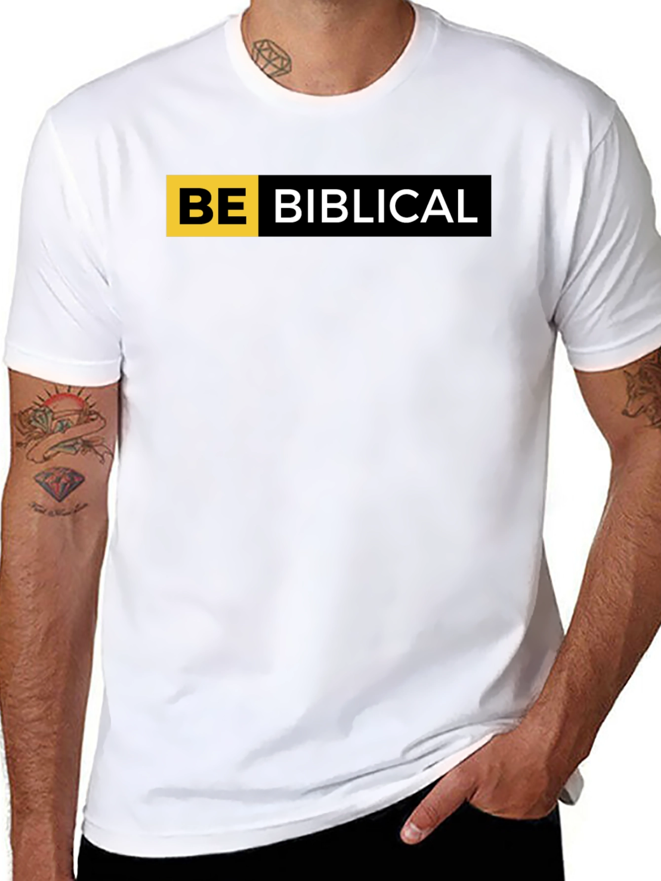Be Biblical Black T-Shirt - Religious Graphic Tee