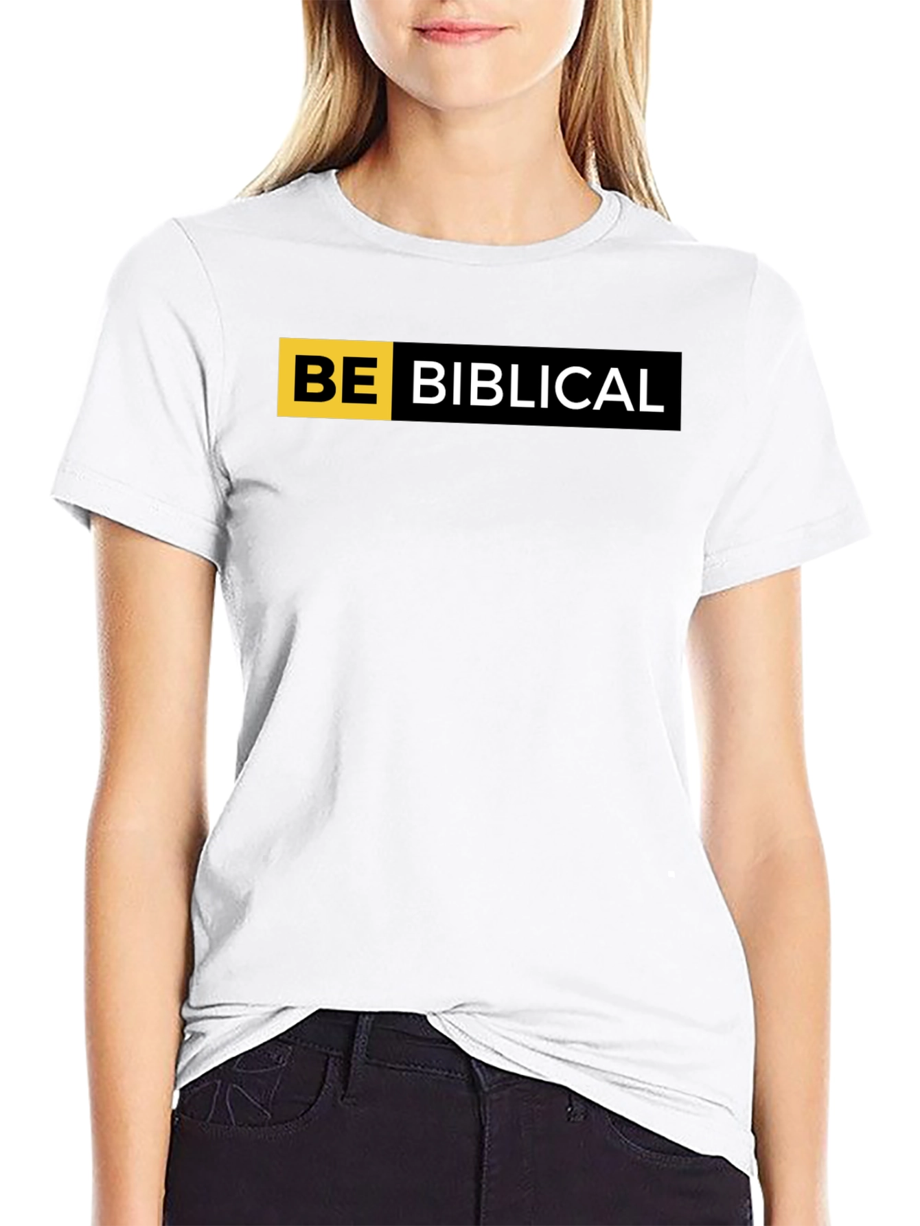 Be Biblical Black T-Shirt - Religious Graphic Tee