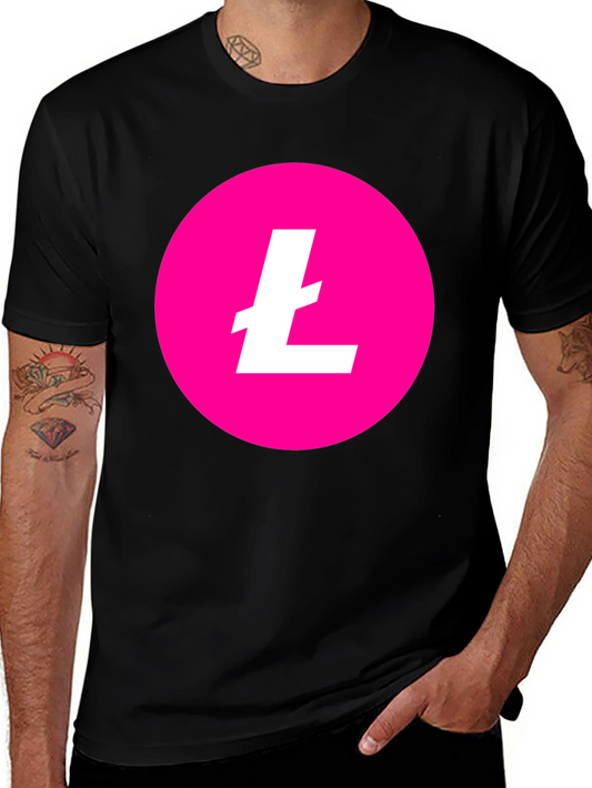 Litecoin Crypto T-Shirt - Pink & Black