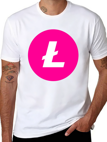 Litecoin Crypto T-Shirt - Pink & Black