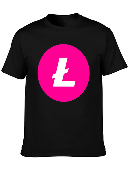 Litecoin Crypto T-Shirt - Pink & Black