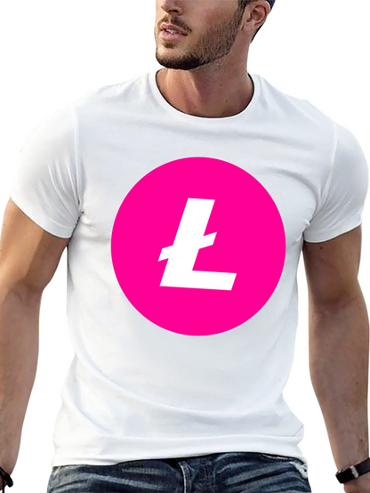 Litecoin Crypto T-Shirt - Pink & Black