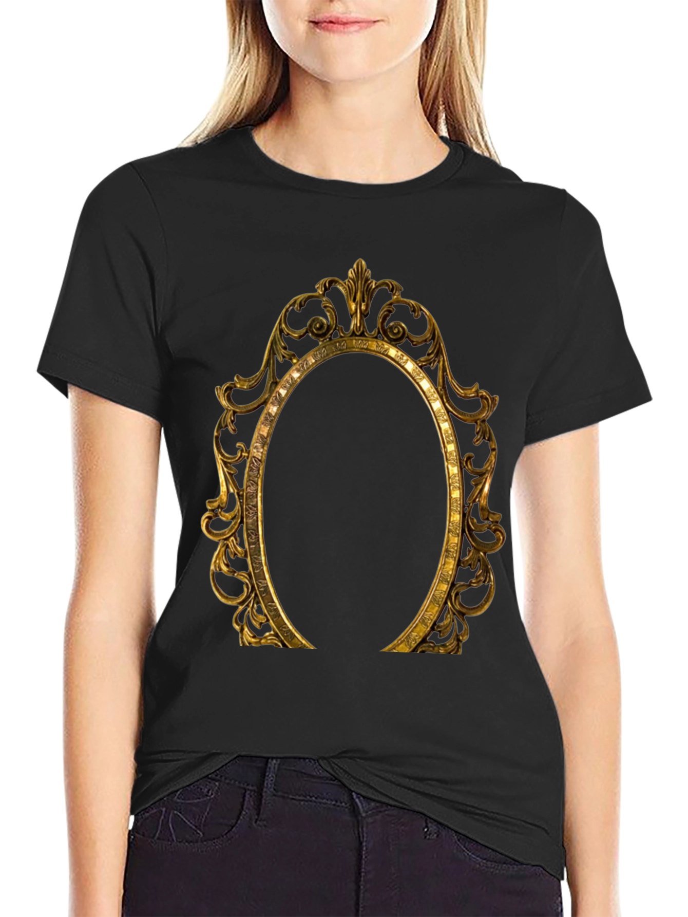 Ornate Gold Frame Graphic Tee