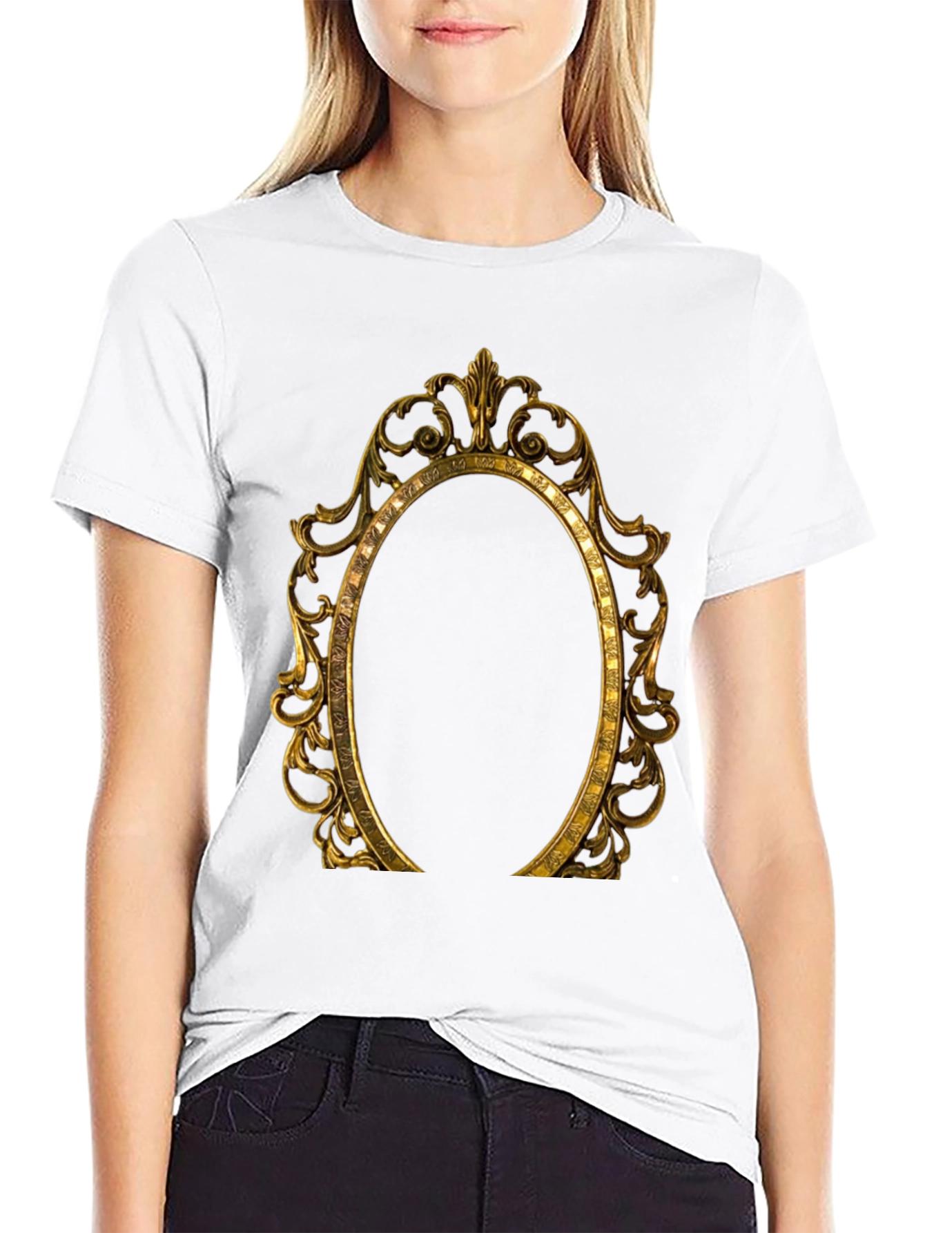 Ornate Gold Frame Graphic Tee