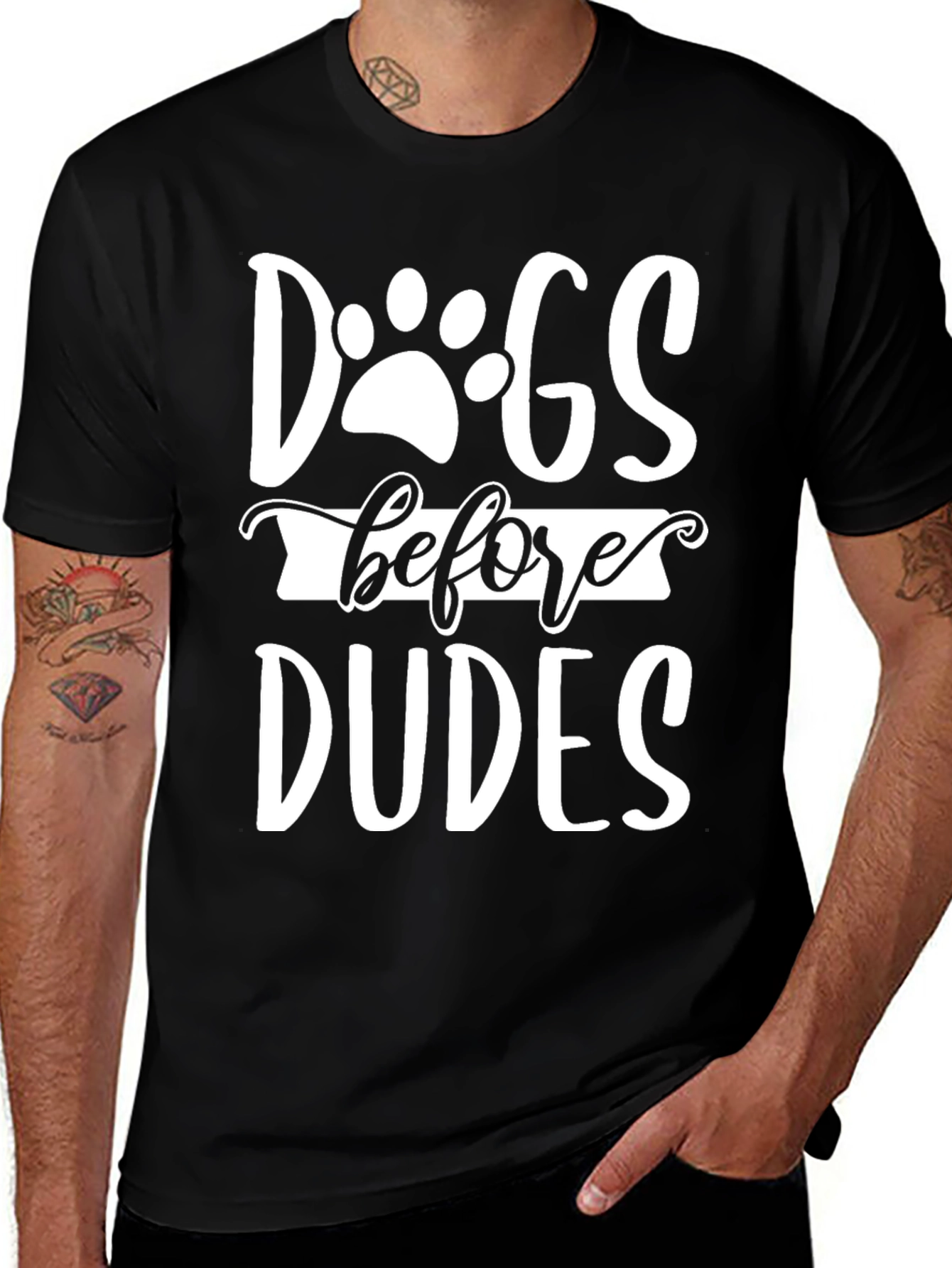 Dogs Before Dudes Graphic Tee - Unisex