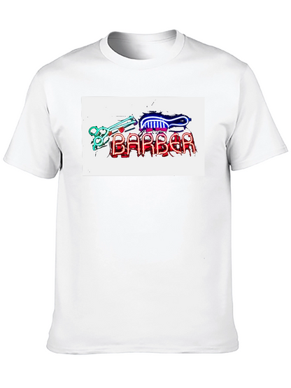 Barber Neon Sign T-Shirt