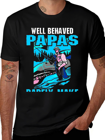 Well Behaved Papas Fishing T-Shirt