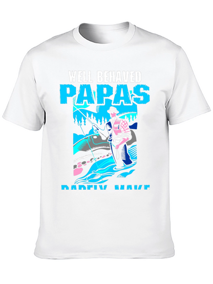 Well Behaved Papas Fishing T-Shirt