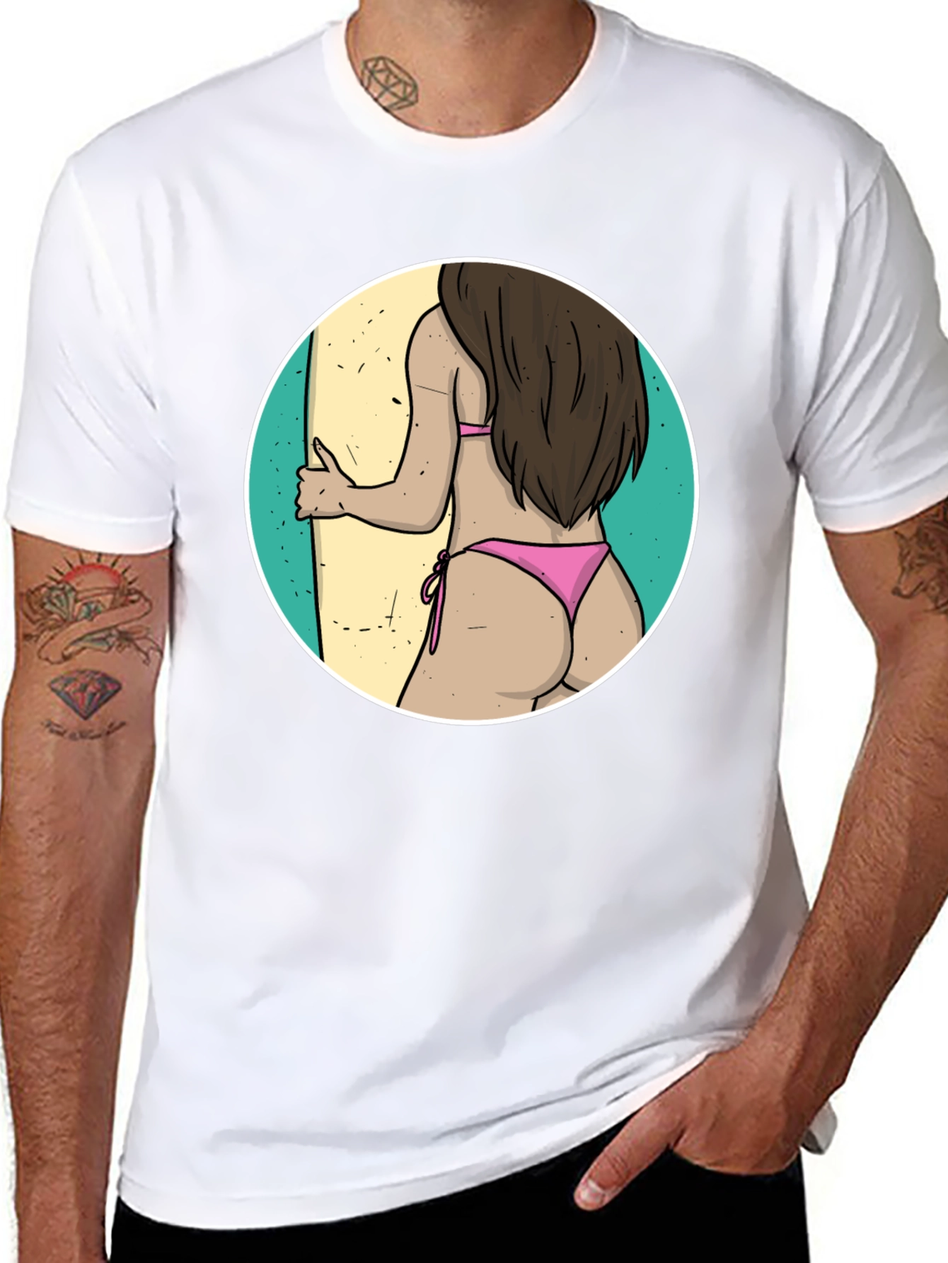 Surfs Up Graphic Tee - Beach Vibes