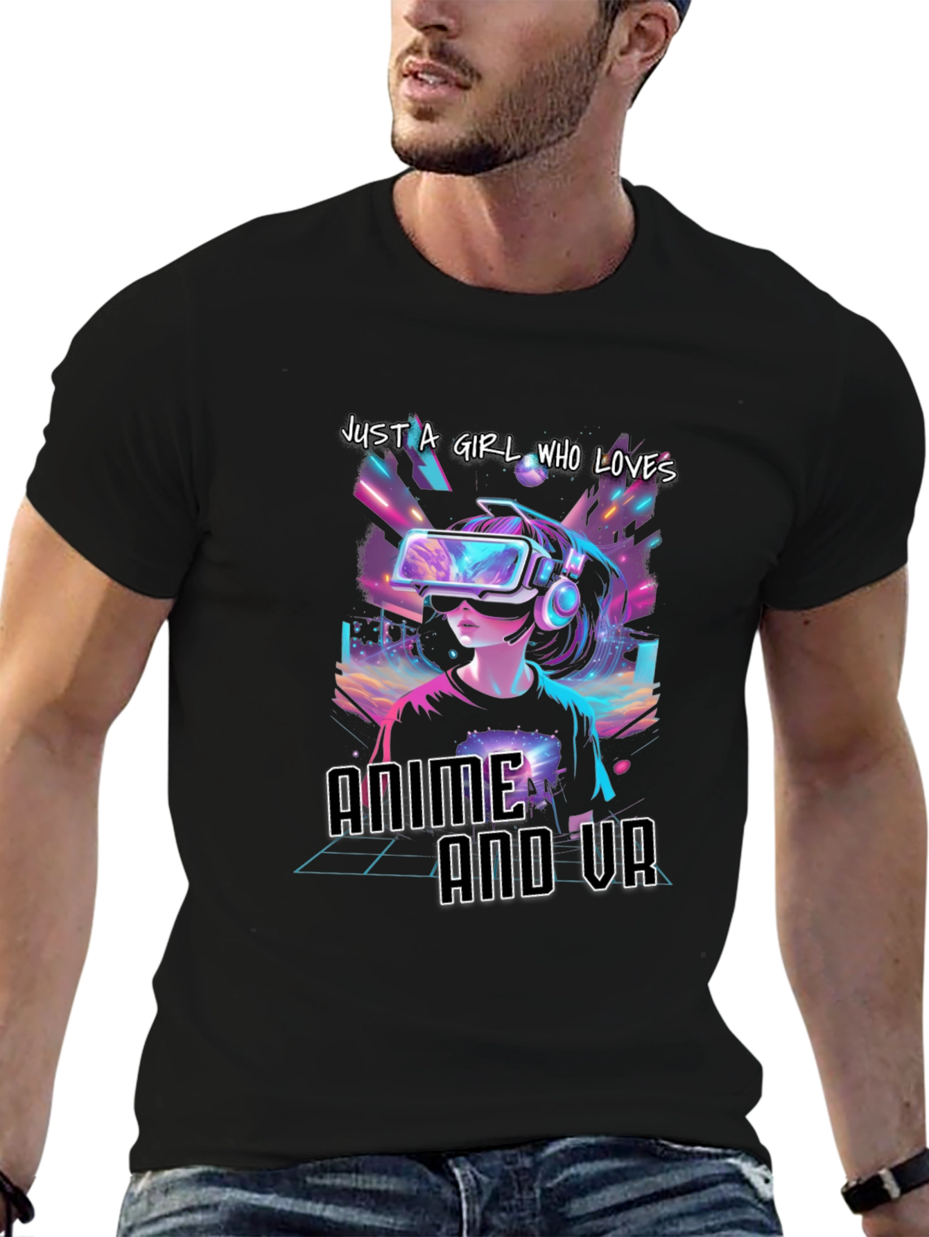 Anime and VR Girls T-Shirt - Gamer Tee