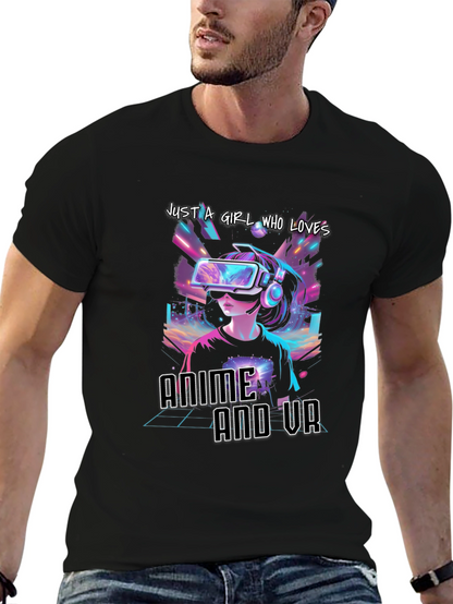 Anime and VR Girls T-Shirt - Gamer Tee