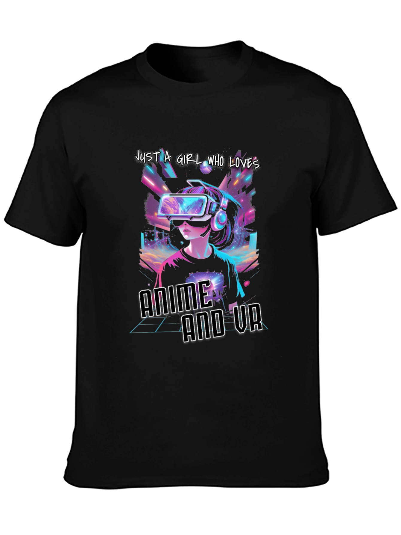 Anime and VR Girls T-Shirt - Gamer Tee