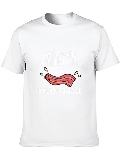 Bacon Grease Essential Oil T-Shirt - Funny Novelty Tee