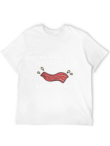 Bacon Grease Essential Oil T-Shirt - Funny Novelty Tee