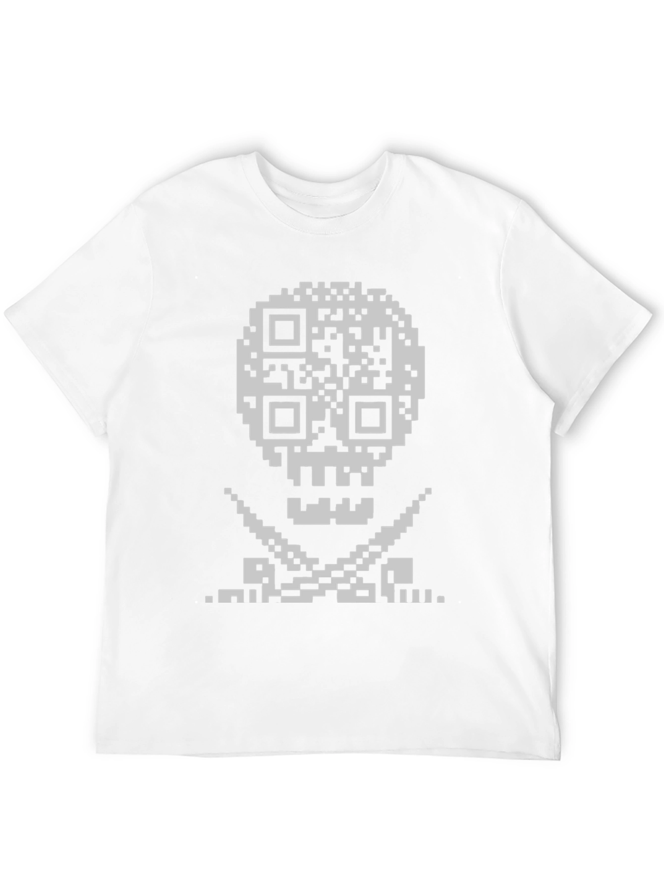 QR Code Skull & Crossbones Graphic Tee