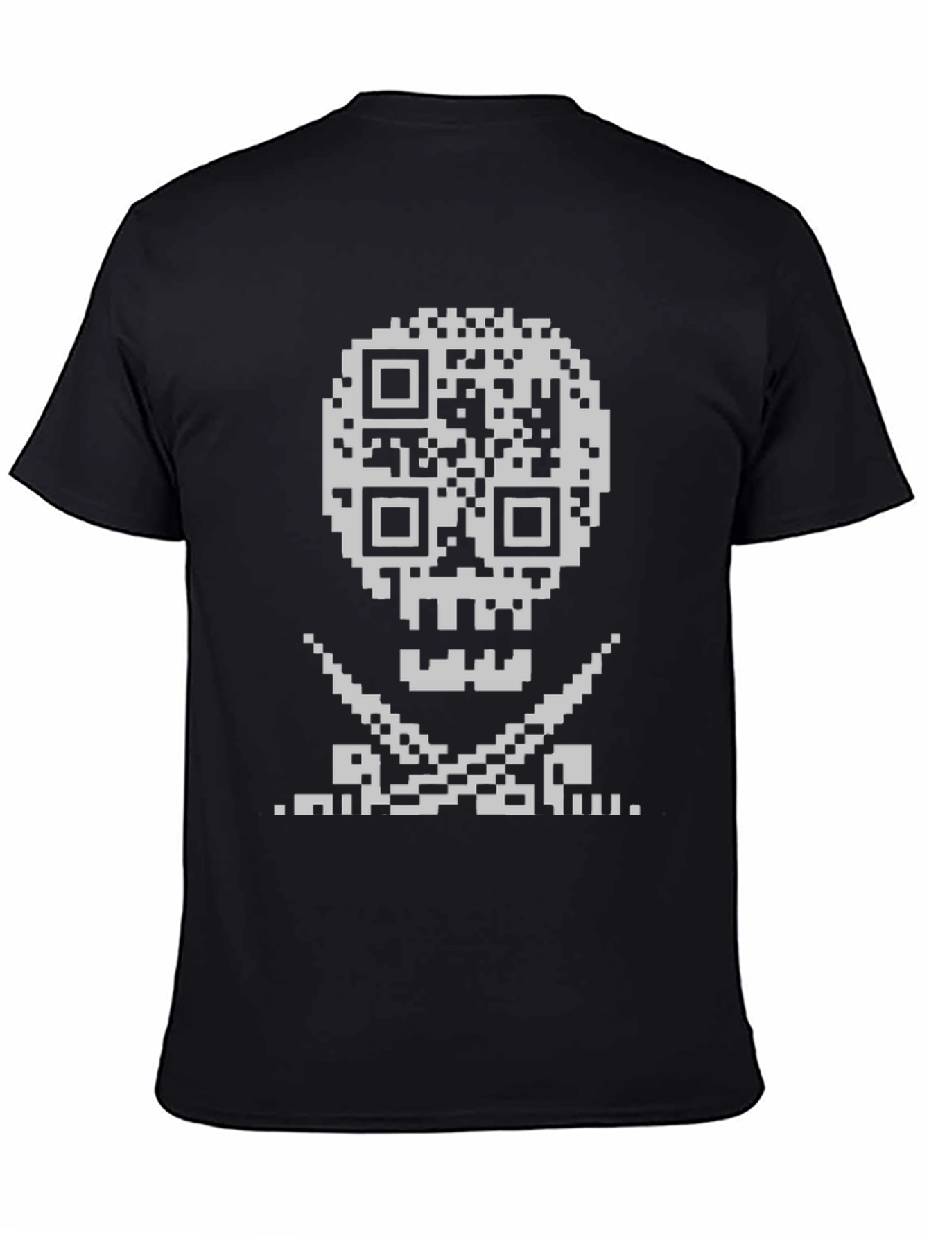QR Code Skull & Crossbones Graphic Tee