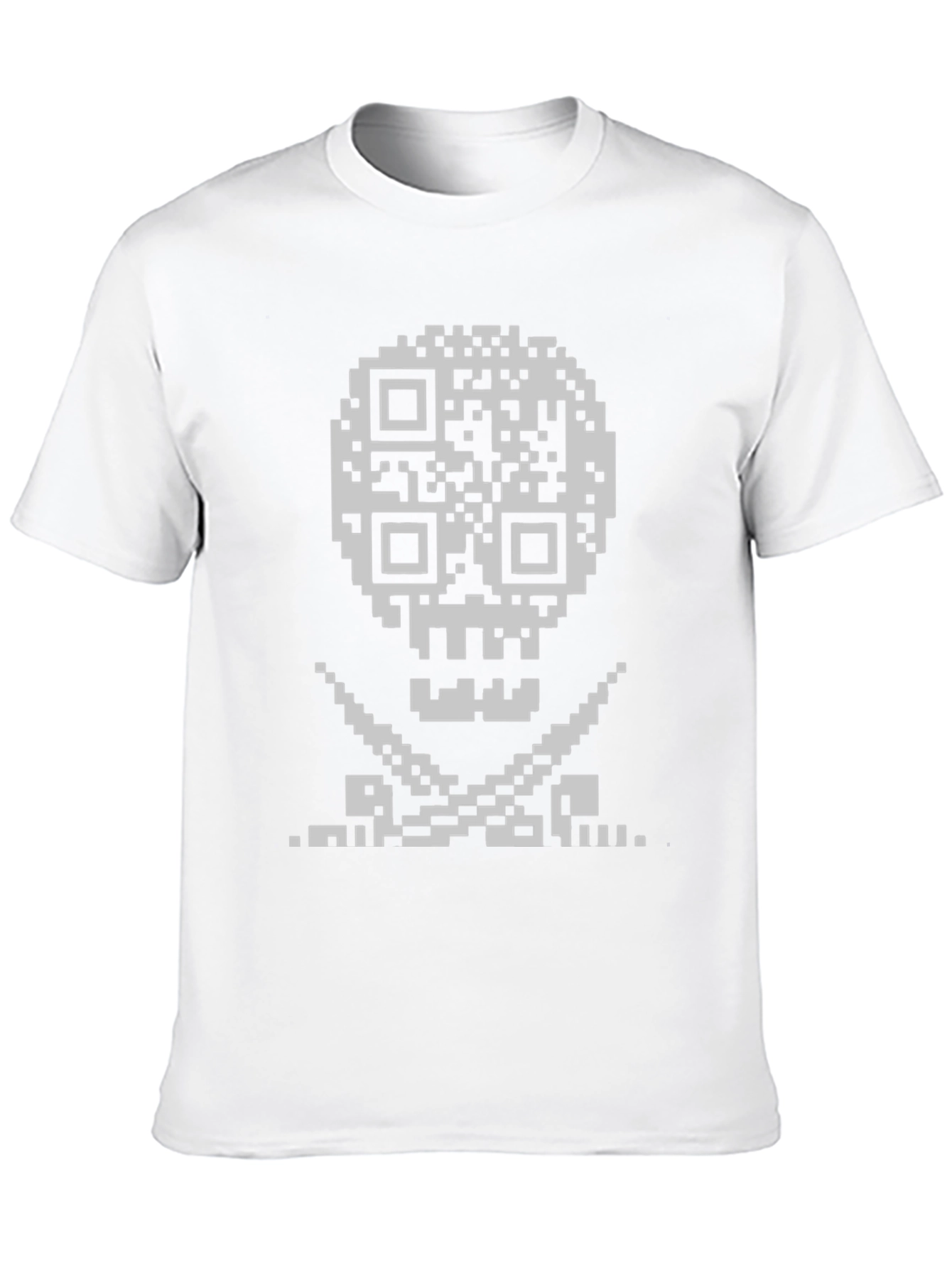 QR Code Skull & Crossbones Graphic Tee