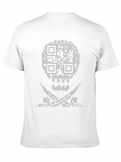 QR Code Skull & Crossbones Graphic Tee