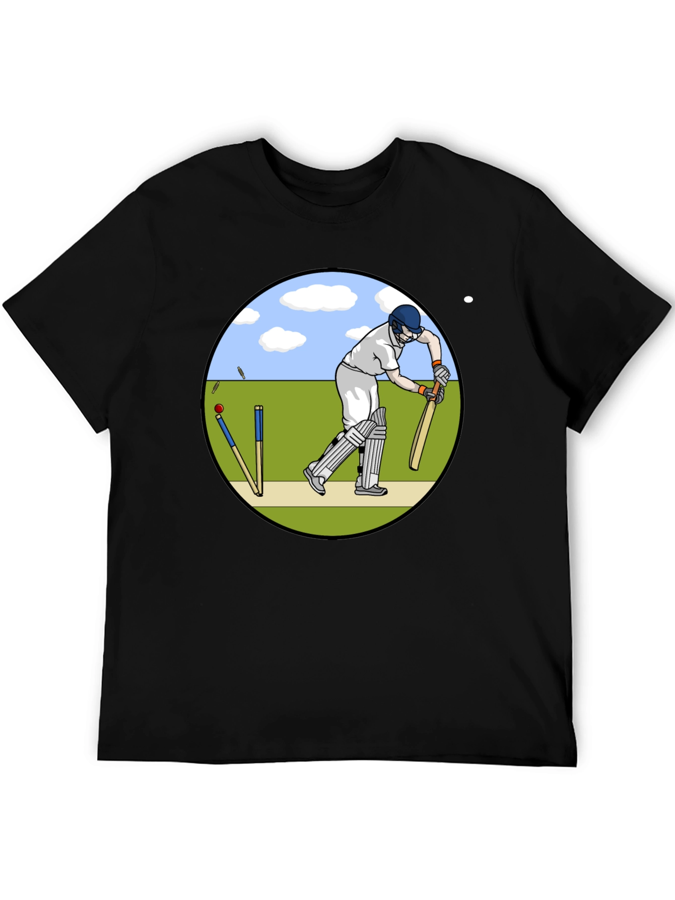 Cricket Player Graphic T-Shirt