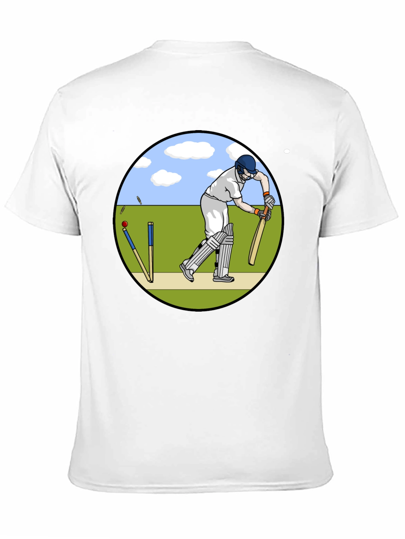 Cricket Player Graphic T-Shirt