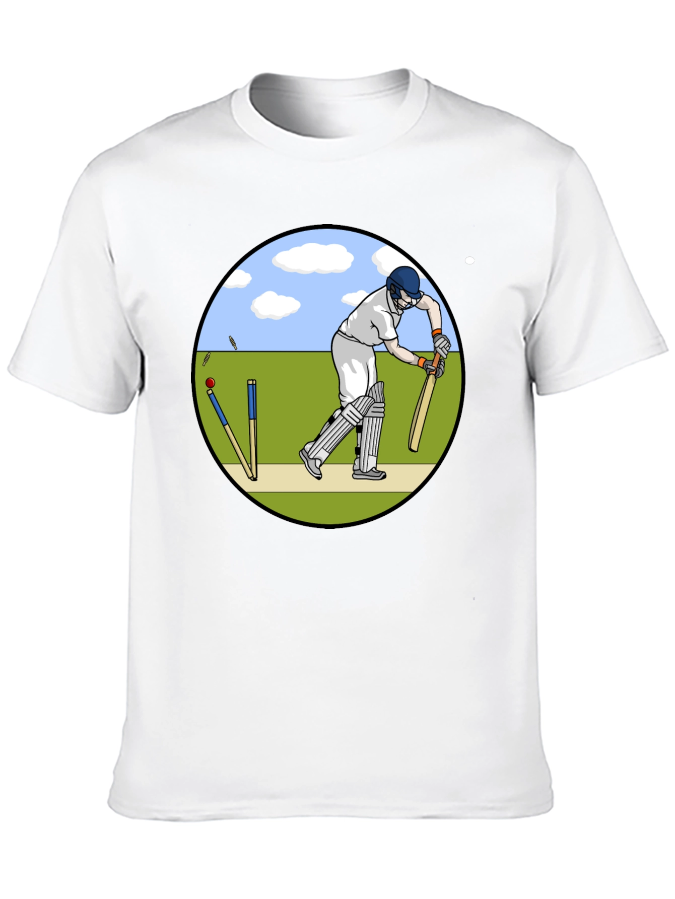 Cricket Player Graphic T-Shirt